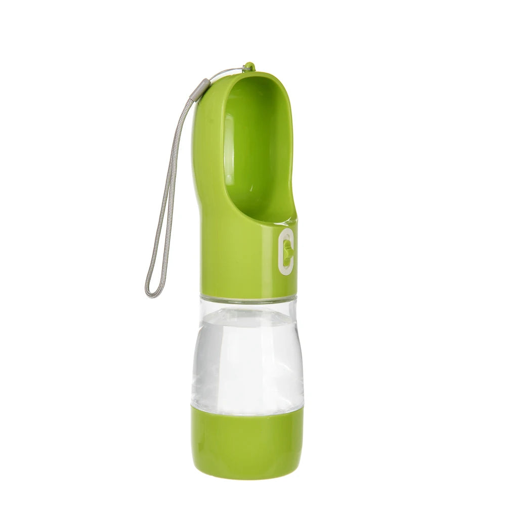 Portable Dog Water Bottle Dispenser 2 In 1 Pet Food And Water Feeder Outdoor Walking Hiking Drinking Bowls For Small Cats Dogs
